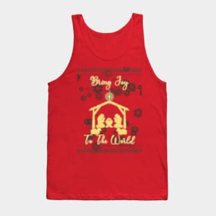 Bring Joy To The World - Ugly Christmas Sweater Style Tank Top